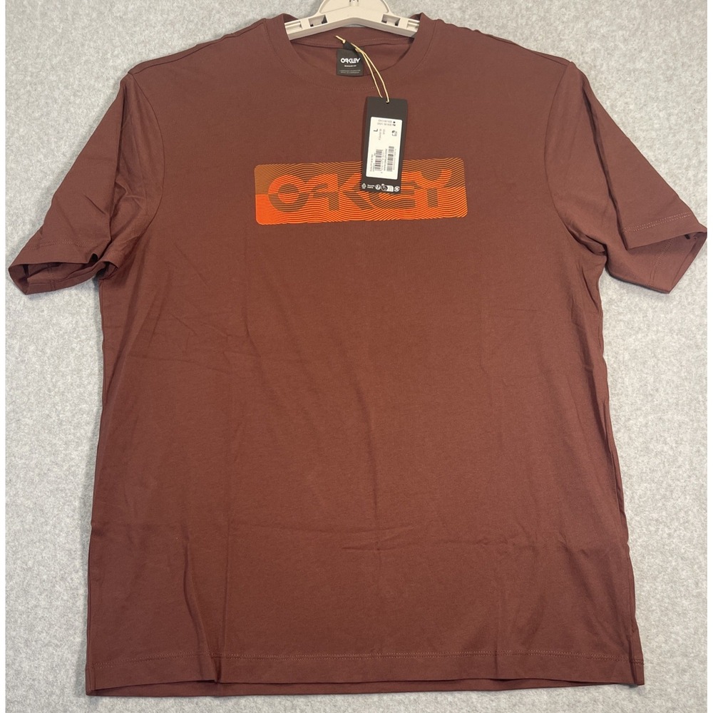 Oakley Men's Duality B1B Tee Short Sleeves Casual T-Shirt Grenache Large New